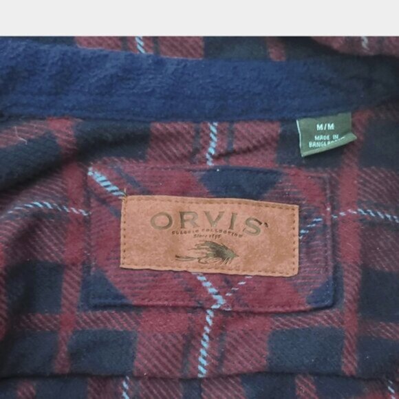 New ORVIS Thick Premium Plaid Flannel Over Shirt - Picture 4 of 16